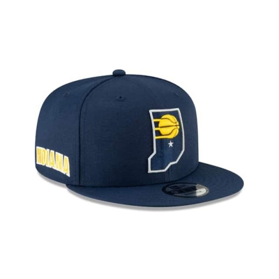 Blue Indiana Pacers Hat - New Era NBA City Edition Alt 59FIFTY Fitted Caps USA9147802